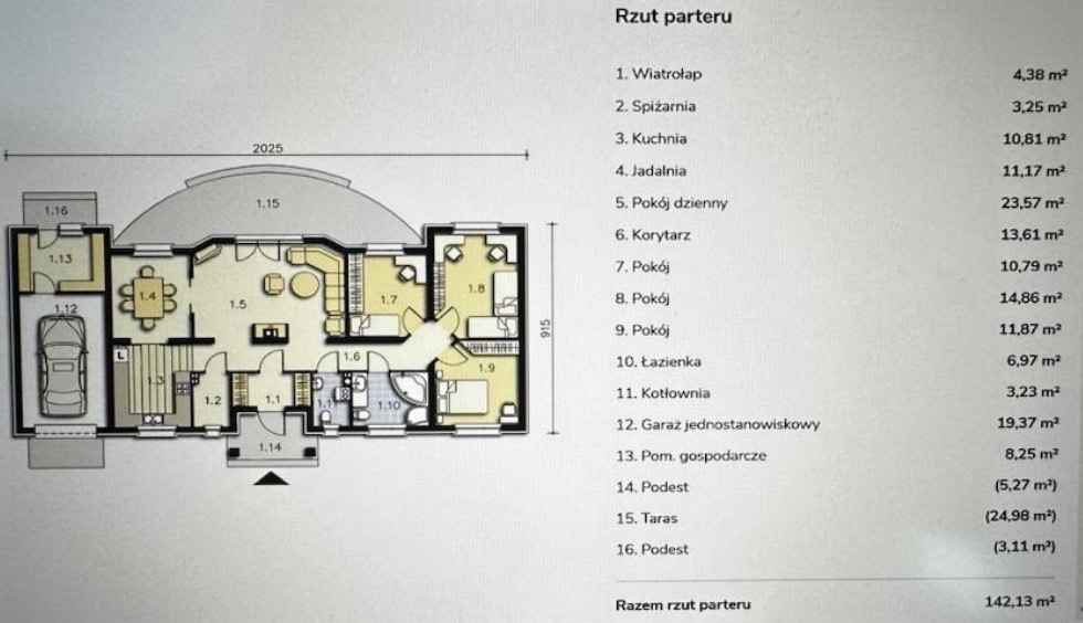 Wolnostojący Dom Parterowy - obrazek 18