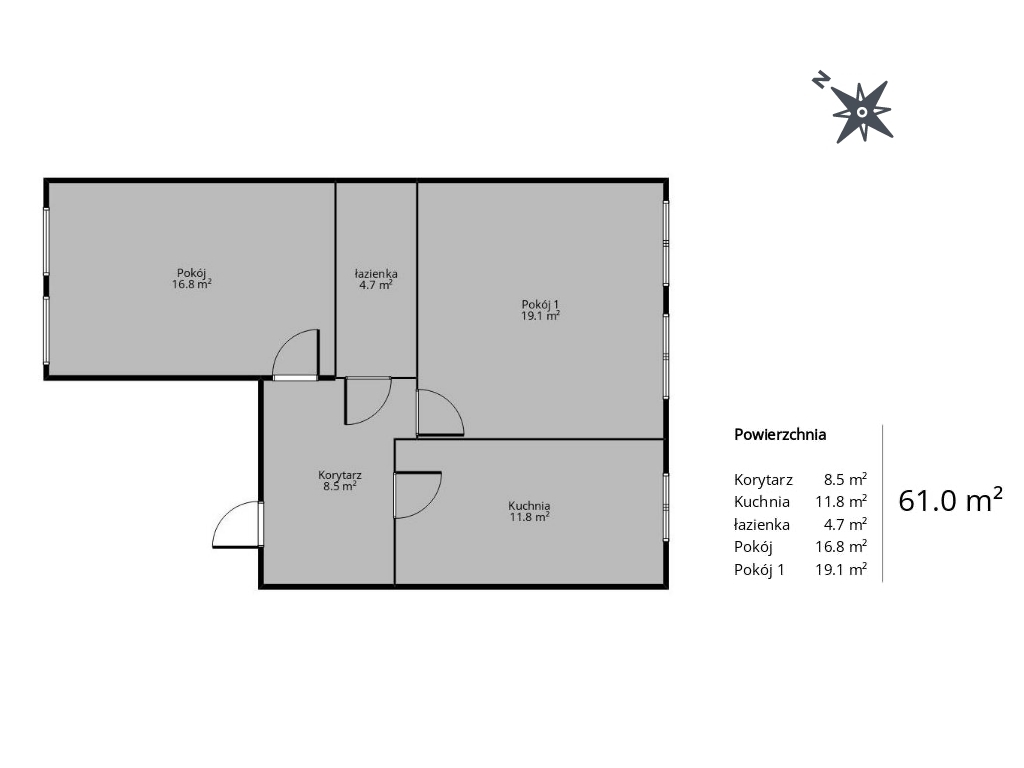 61 m² | 1 piętro | przy Bulwarach| parking - obrazek 4